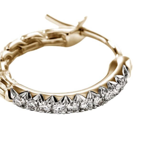 JOHN HARDY ESSENTIAL PAVE HOOP EARRINGS EGGX987012DI - Image 3