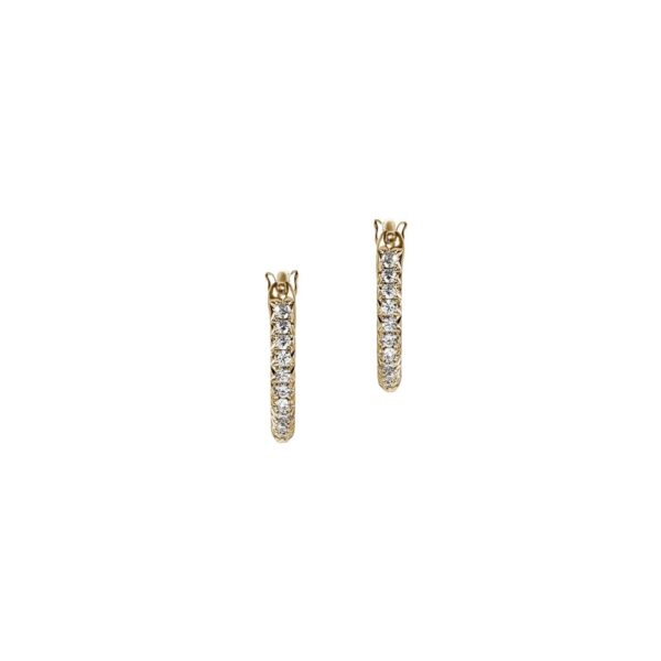 JOHN HARDY ESSENTIAL PAVE HOOP EARRINGS EGGX987012DI