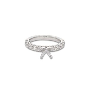 14K WHITE GOLD DIAMOND SEMI-MOUNT W908AN