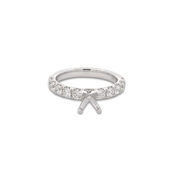 14K WHITE GOLD DIAMOND SEMI-MOUNT W908AN