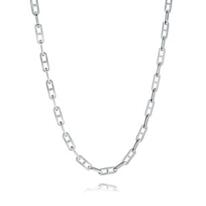 ITALGEM STEEL H-LINK NECKLACES SN98-24