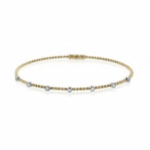 SIMON G. BANGLE IN 18K GOLD WITH DIAMONDS LB2520-Y