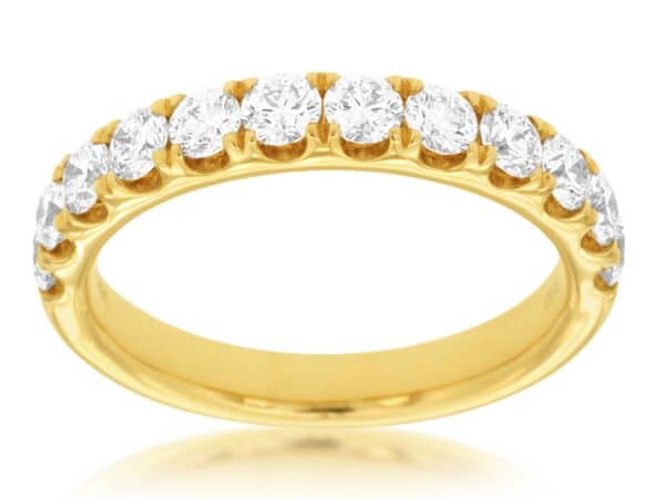 14K YELLOW GOLD DIAMOND BAND Y908N