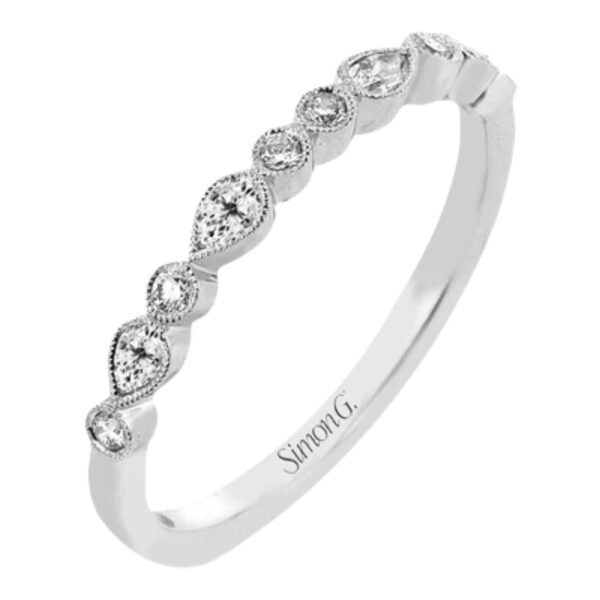 SIMON G. WEDDING BAND IN 18K LR3271-B - Image 2