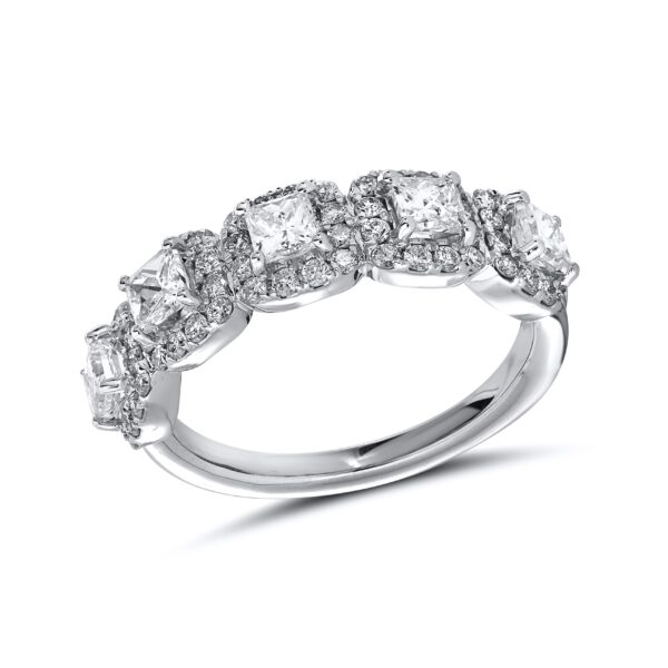 14K WHITE GOLD FANCY DIAMOND RING W901151