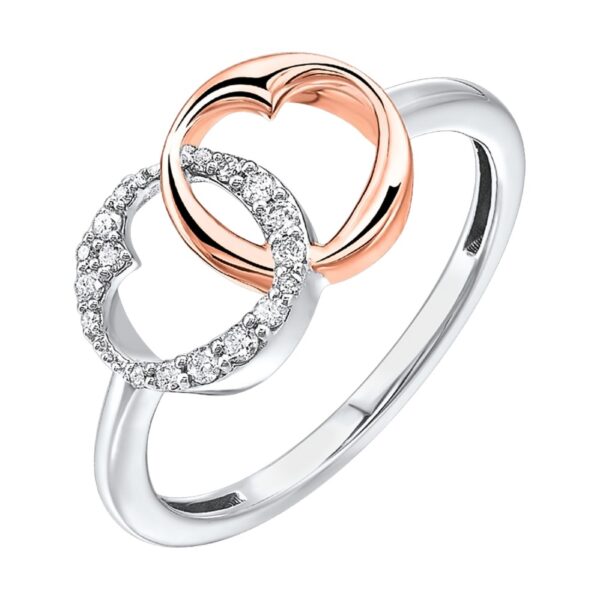 10K DOUBLE DIAMOND RING RG11748-1PSSD - Image 2