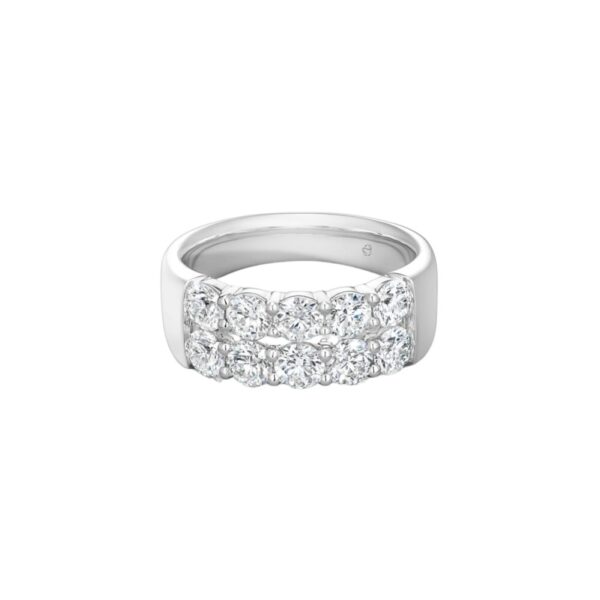 HEARTS ON FIRE SIGNATURE DOUBLE ROW RING UU24568WGHV1106500