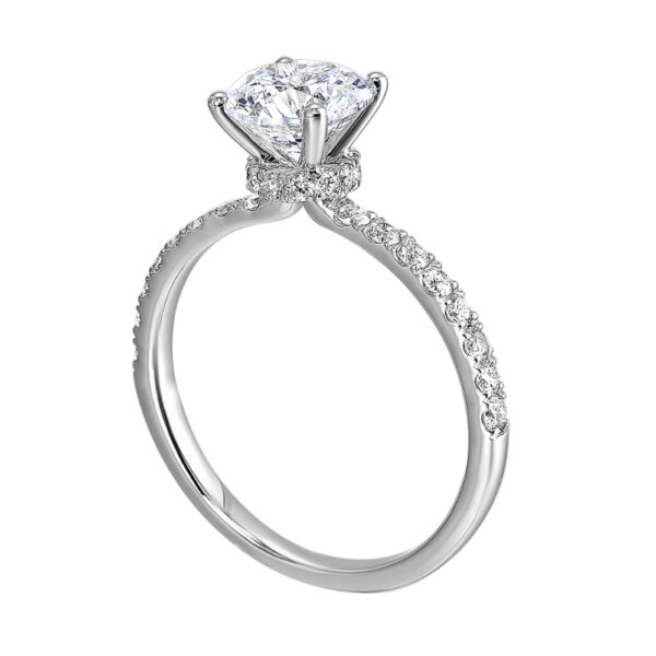 14K PERFECT LOVE SEMI-MOUNT W1271RN100SM-4W89 - Image 2