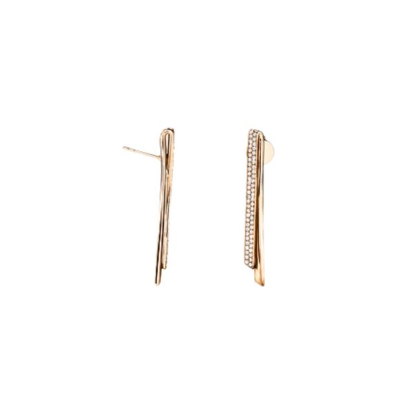 HEARTS ON FIRE INSIDE/OUT DIAMOND STILETTO FLIP EARRINGS UU29968YGHV070 - Image 2