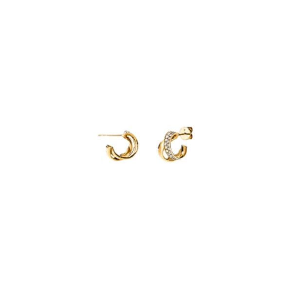 HEARTS ON FIRE INSIDE/OUT DIAMOND FLIP EARRINGS UU29108YGHV085 - Image 3