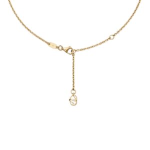 ★SENTIMENTS★ NO.275 NECKLACE Roberto Coin 18k Yellow Gold 0.04cttw Diamond Tiny Treasures