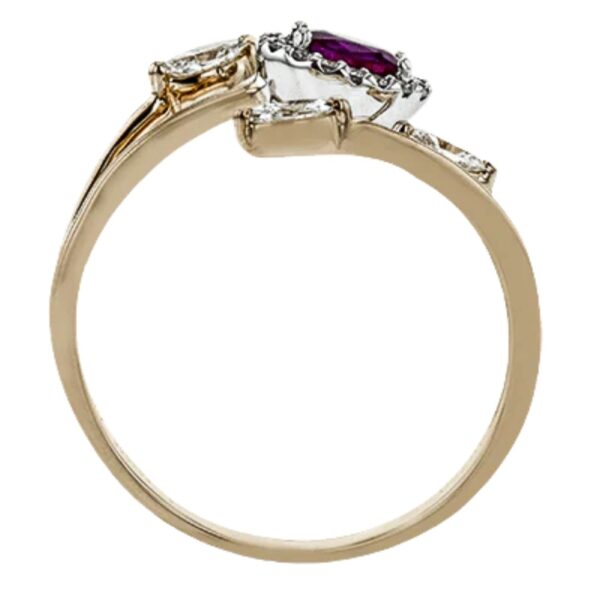 SIMON G. TEMPERA RUBY AND DIAMOND RING LR2265-R - Image 3