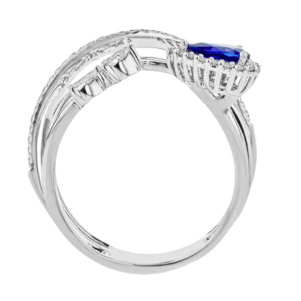 SIMON G. TEMPERA SAPPHIRE AND DIAMOND RING LR2266 - Image 3