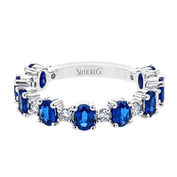 SIMON G. SAPPHIRE AND DIAMOND RING LR4039 - Image 3