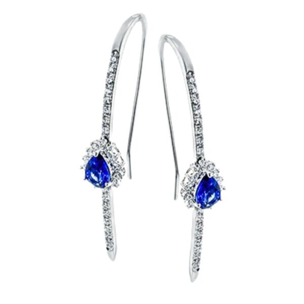 SIMON G. SAPPHIRE AND DIAMOND EARRINGS LE4570