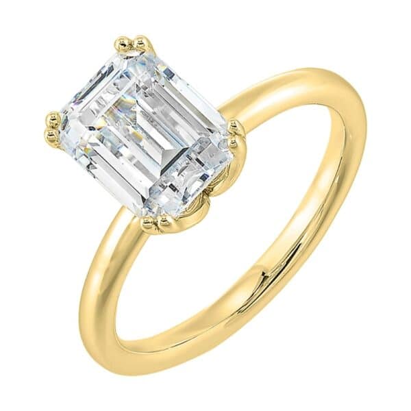 14K YELLOW GOLD EMERALD SEMI-MOUNT W0350EN200SM-4Y