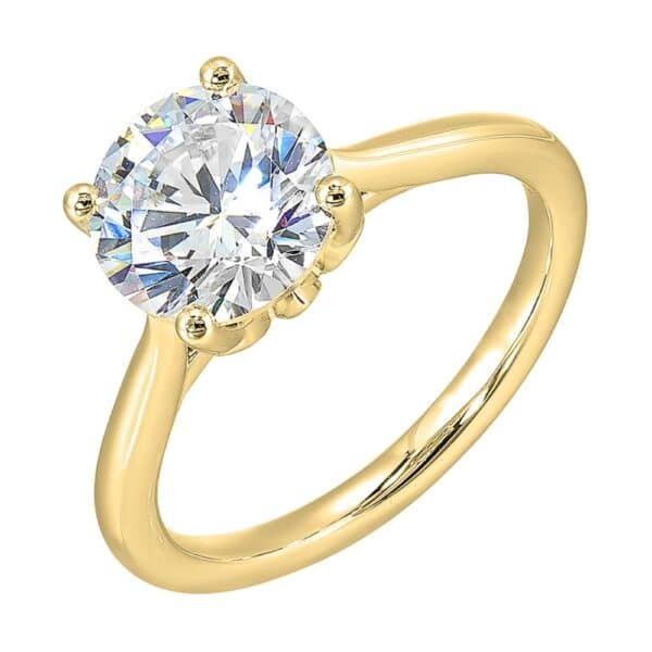 14K YELLOW GOLD SEMI MOUNT W4700RN200SM-4Y