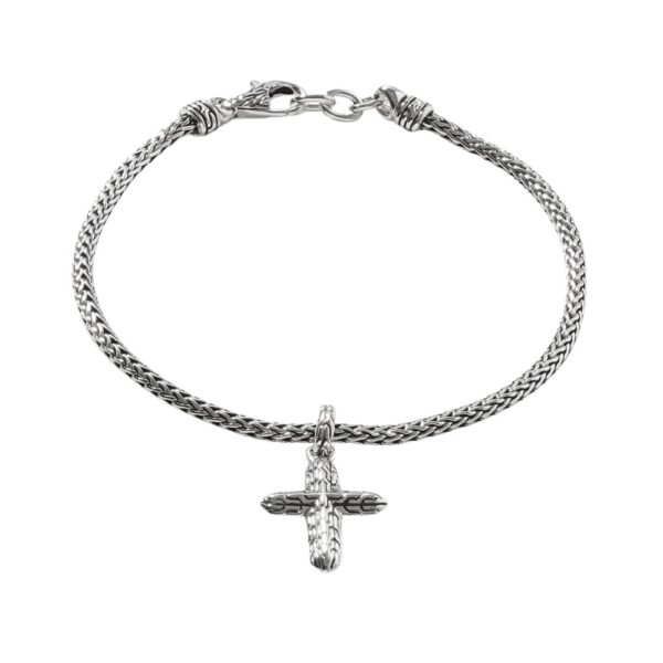 JOHN HARDY CROSS CHARM BRACELET BB90576XUM
