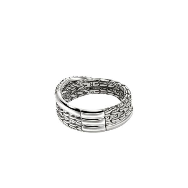 JOHN HARDY ESSENTIAL PAVE CROSSOVER RING RBS987154BLSX6 - Image 3