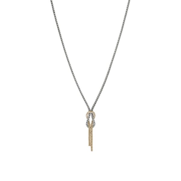 JOHN HARDY LOVE KNOT Y NECKLACE NZZ98683X16-18