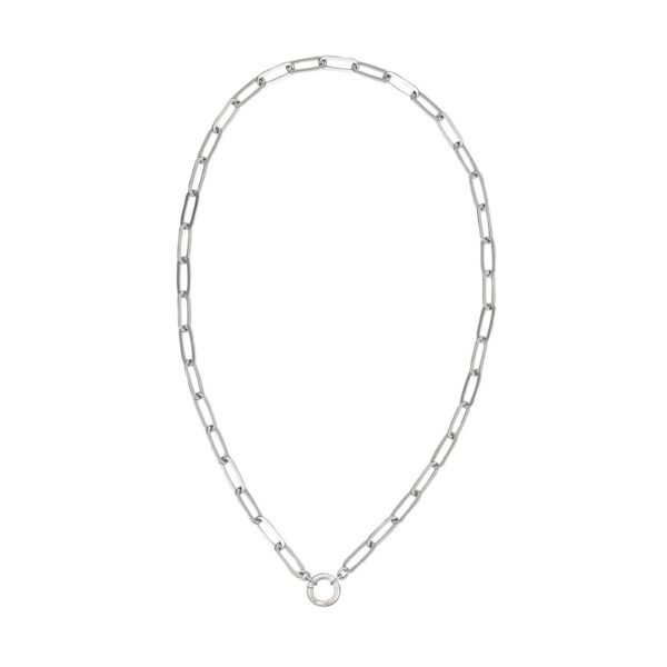 STERLING SILVER PAPERCLIP NECKLACE SSR-92-004