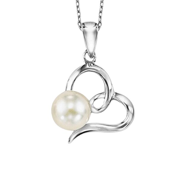 STERLING SILVER PEARL PENDANT 142PW-SS