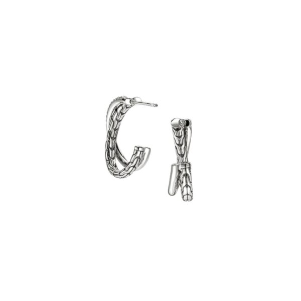 JOHN HARDY ESSENTIAL PAVE CROSSOVER EARRINGS EBP987142DI - Image 3