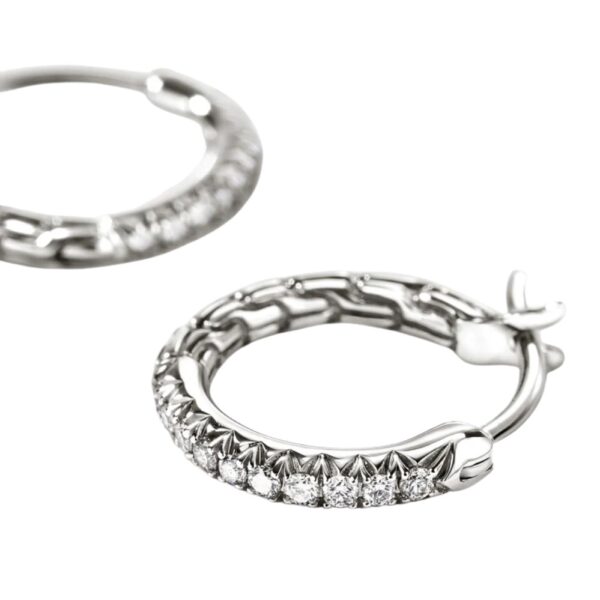 JOHN HARDY ESSENTIAL PAVE HOOP EARRINGS EBP987012DI - Image 2