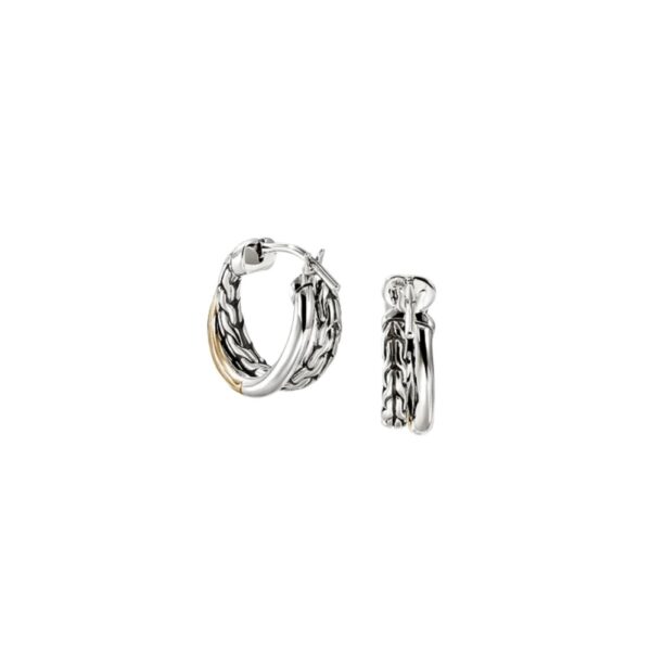 JOHN HARDY ESSENTIAL CROSSOVER HOOP EARRINGS EZZ98713 - Image 3