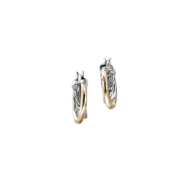 JOHN HARDY ESSENTIAL CROSSOVER HOOP EARRINGS EZZ98713