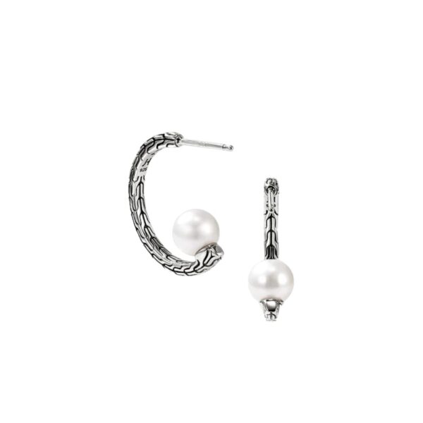 JOHN HARDY ESSENTIAL PEARL HOOP EARRING EB987271 - Image 3