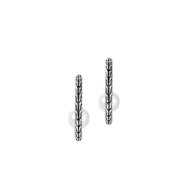 JOHN HARDY ESSENTIAL PEARL HOOP EARRING EB987271