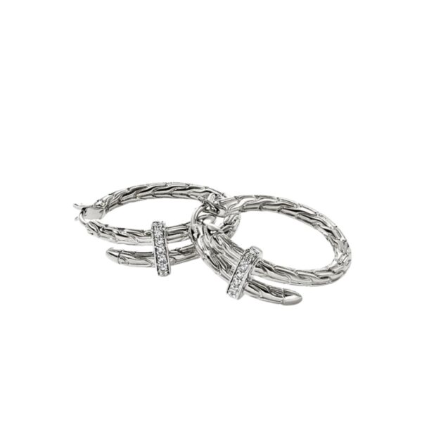 JOHN HARDY SPEAR HOOP EARRINGS EBP986742DI - Image 3