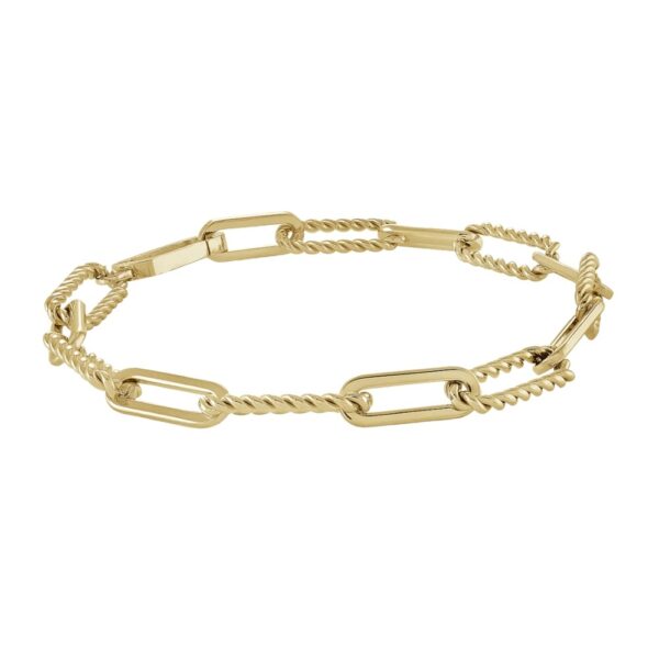 ITALGEM STEEL OVAL LINK BRACELET SWB209-7.25