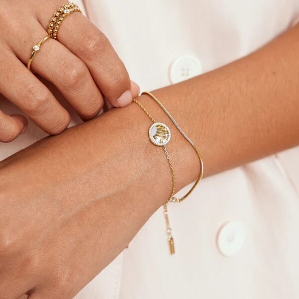 GOLD SHINY SUN STARS BRACELET B059-04G - Image 3