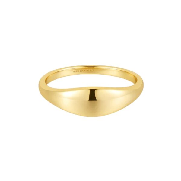 GOLD DOME PLAIN RING R058-05G-54