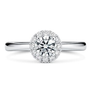 HEARTS ON FIRE VELA HALO RING UU2638PTHV20506500
