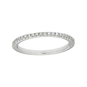 14K WHITE GOLD DIAMOND BAND W990B