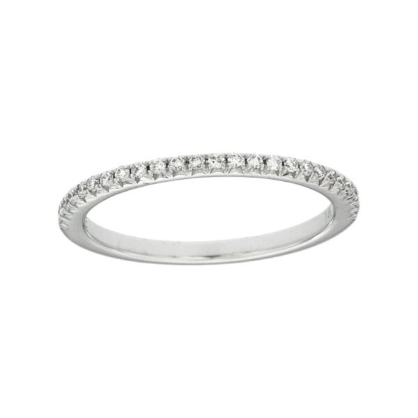 14K WHITE GOLD DIAMOND BAND W990B