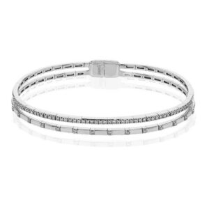 SIMON G. BANGLE IN 18K GOLD WITH DIAMONDS LB2440