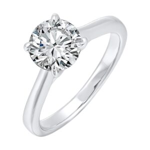14K DIAMOND SOLITAIRE RING RG10967/70-4WF