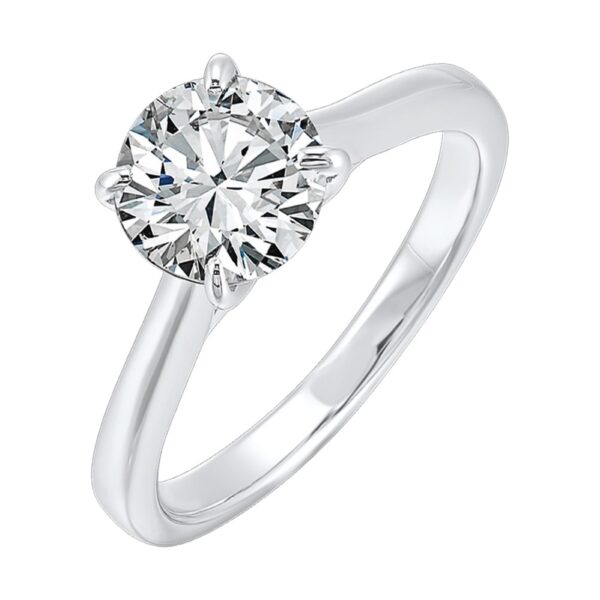 14K DIAMOND SOLITAIRE RING RG10967/70-4WF