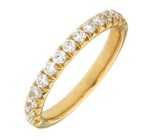 14K YELLOW GOLD DIAMOND BAND Y990B