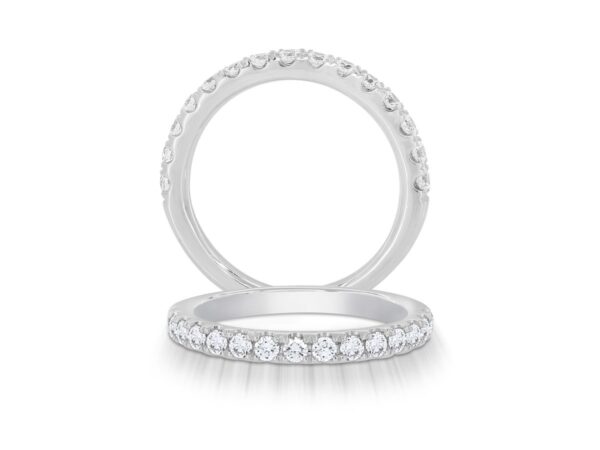 14K WHITE GOLD DIAMOND BAND W905N