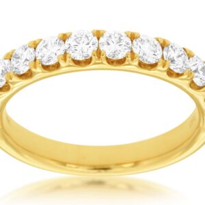 14K YELLOW GOLD DIAMOND BAND Y908N