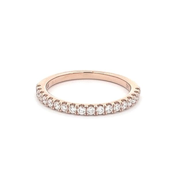 14K ROSE GOLD DIAMOND BAND R903N