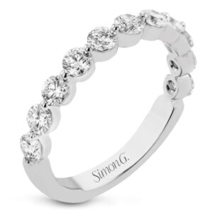 SIMON G. WHITE GOLD DIAMOND BAND LR3006-B