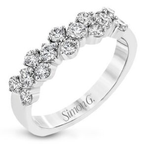 SIMON G. ANNIVERSARY RING IN 18K GOLD WITH DIAMONDS LR2390