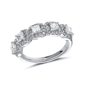 14K WHITE GOLD FANCY DIAMOND RING W901151