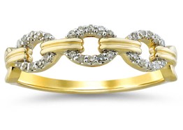 10K YELLOW GOLD DIAMOND RING M6167